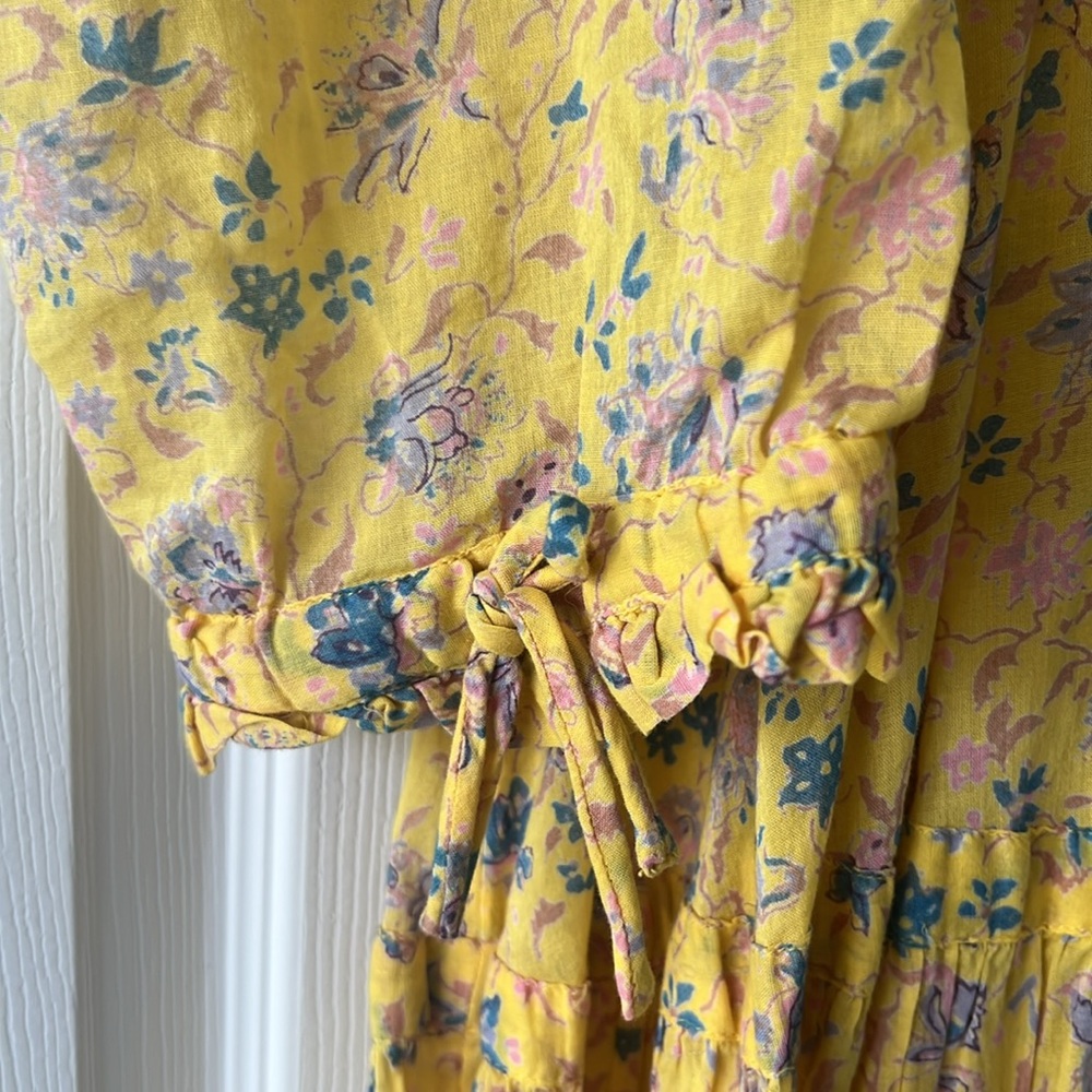 Yellow Floral Maxi Dress - Picture 5 of 6